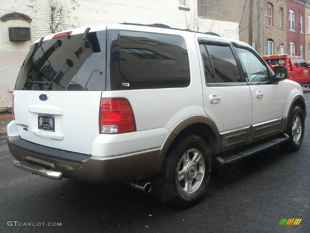 2003 Expedition Eddie Bauer 4x4 - Oxford White / Medium Parchment photo #4