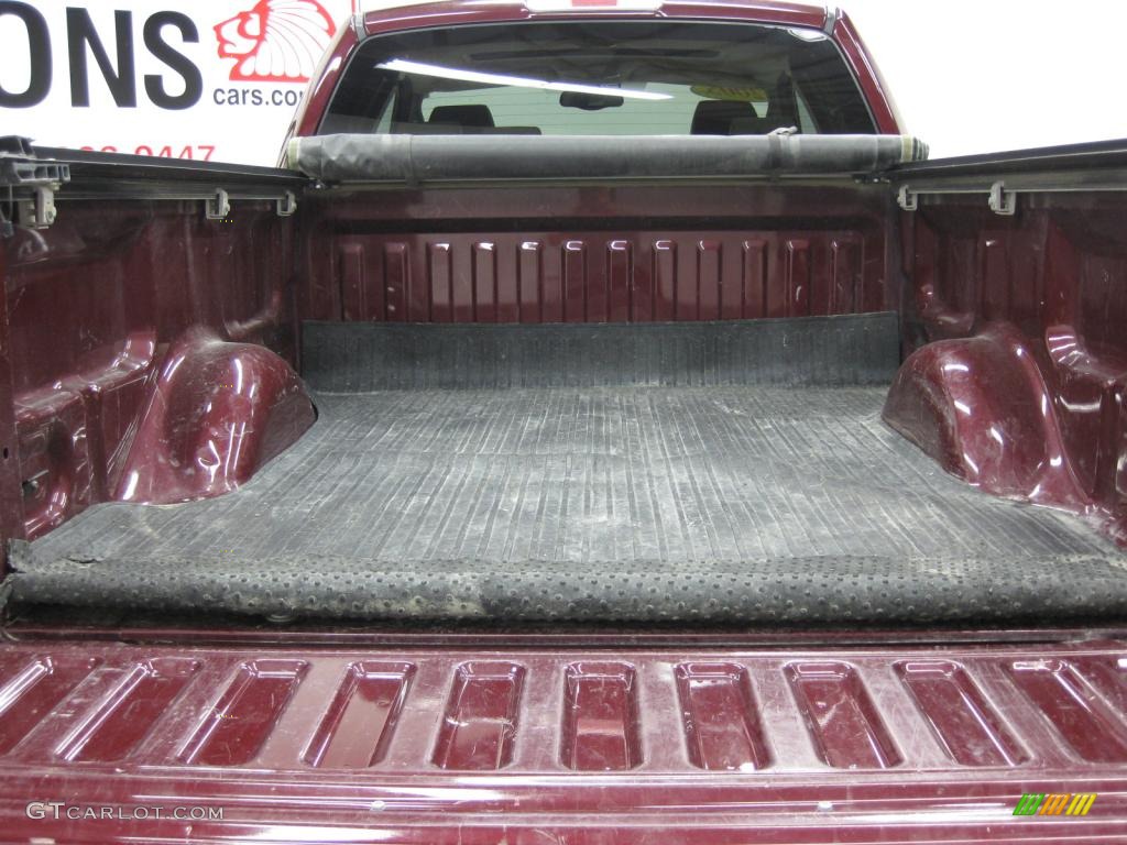 2005 F150 Lariat SuperCab 4x4 - Dark Toreador Red Metallic / Tan photo #11