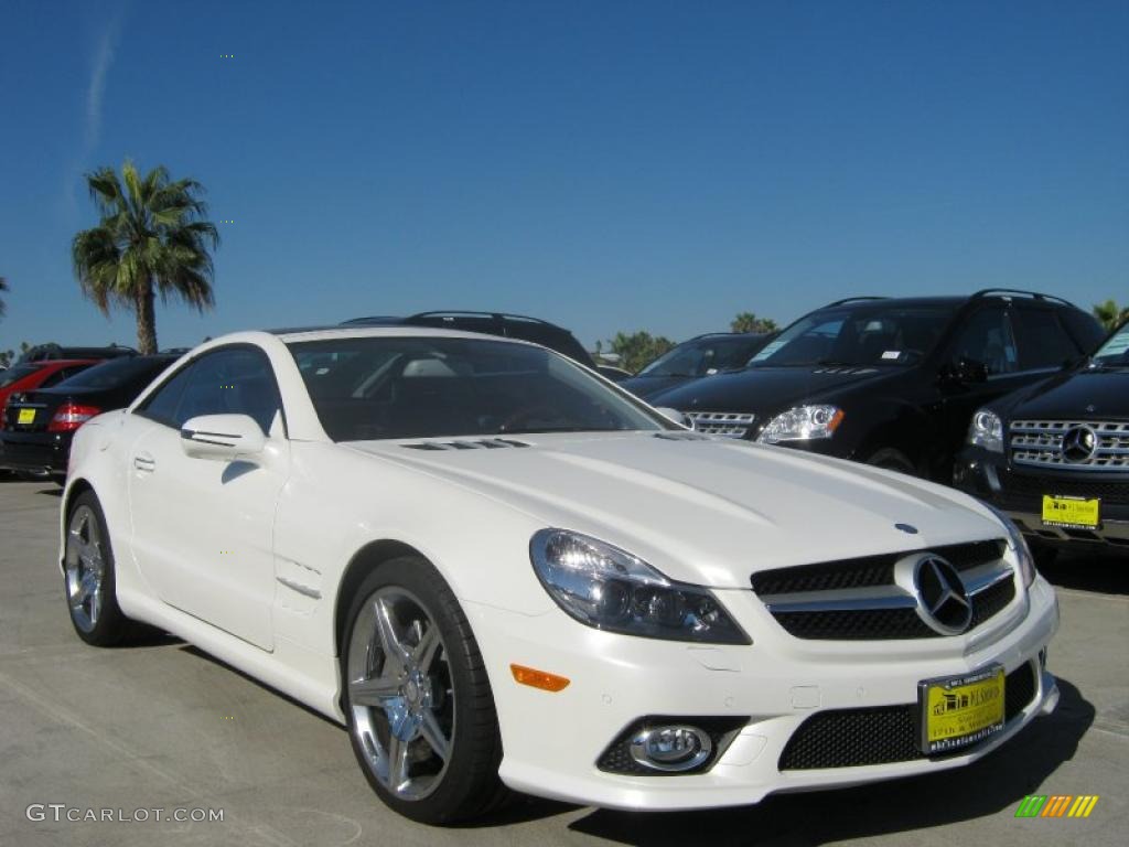 2011 SL 550 Roadster - Diamond White Metallic / Black photo #1