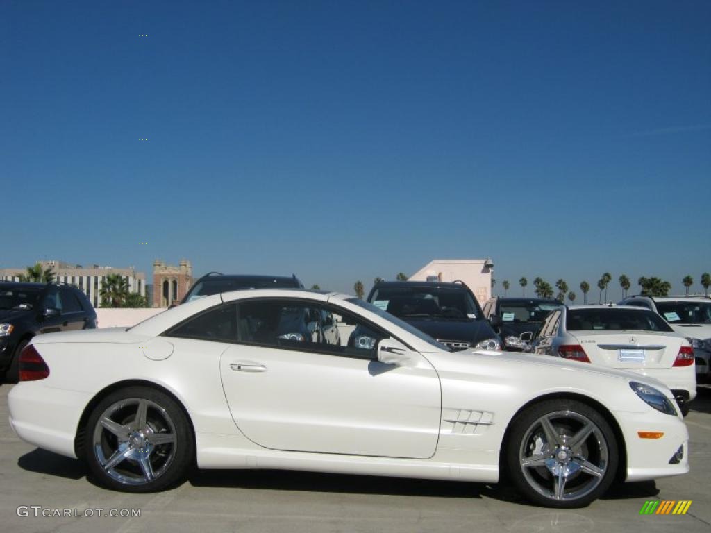 Diamond White Metallic 2011 Mercedes-Benz SL 550 Roadster Exterior Photo #39557043