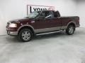 2005 Dark Toreador Red Metallic Ford F150 Lariat SuperCab 4x4  photo #30