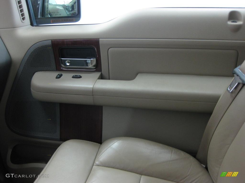 2005 F150 Lariat SuperCab 4x4 - Dark Toreador Red Metallic / Tan photo #37