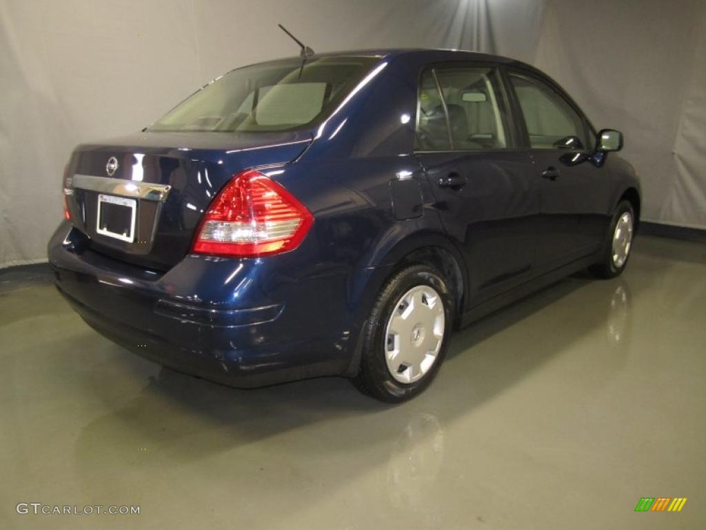 2009 Versa 1.8 S Sedan - Blue Onyx / Charcoal photo #9