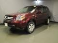 2008 Dark Cherry Pearl Honda Pilot Value Package 4WD  photo #1