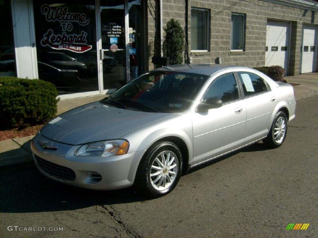 2003 Sebring LX Sedan - Bright Silver Metallic / Dark Slate Gray photo #1