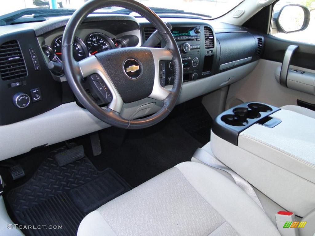 2009 Silverado 1500 LT Extended Cab - Graystone Metallic / Light Titanium photo #14