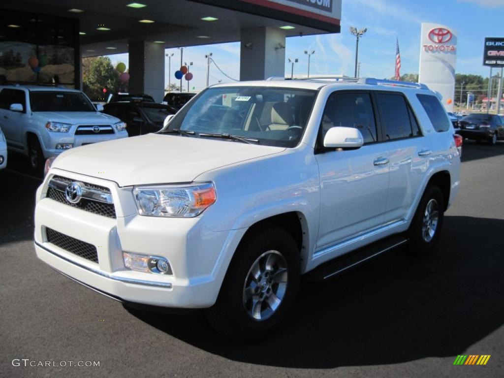 2011 4Runner SR5 - Blizzard White Pearl / Sand Beige photo #1