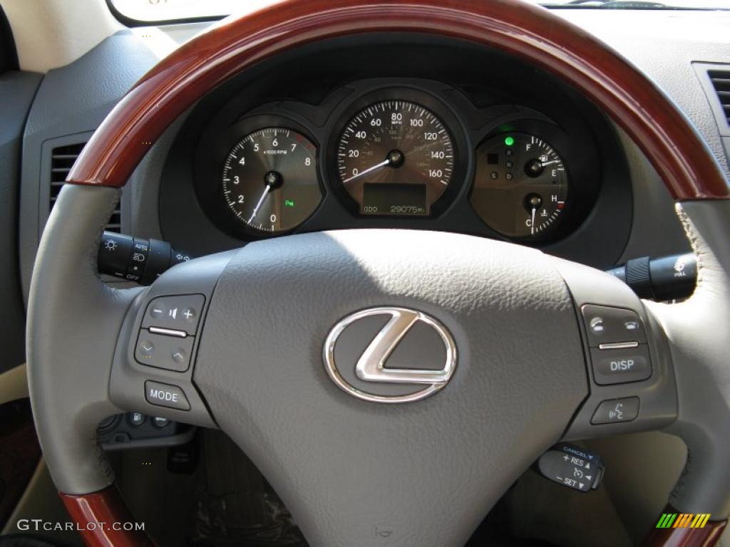 2007 Lexus GS 350 Cashmere Steering Wheel Photo #39562788