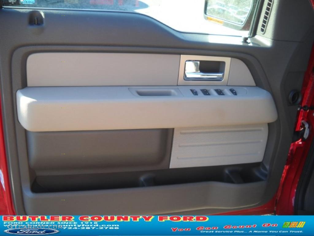 2010 F150 XLT SuperCab 4x4 - Red Candy Metallic / Medium Stone photo #7