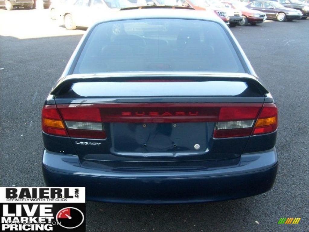 2003 Legacy L Sedan - Mystic Blue Pearl / Gray photo #6