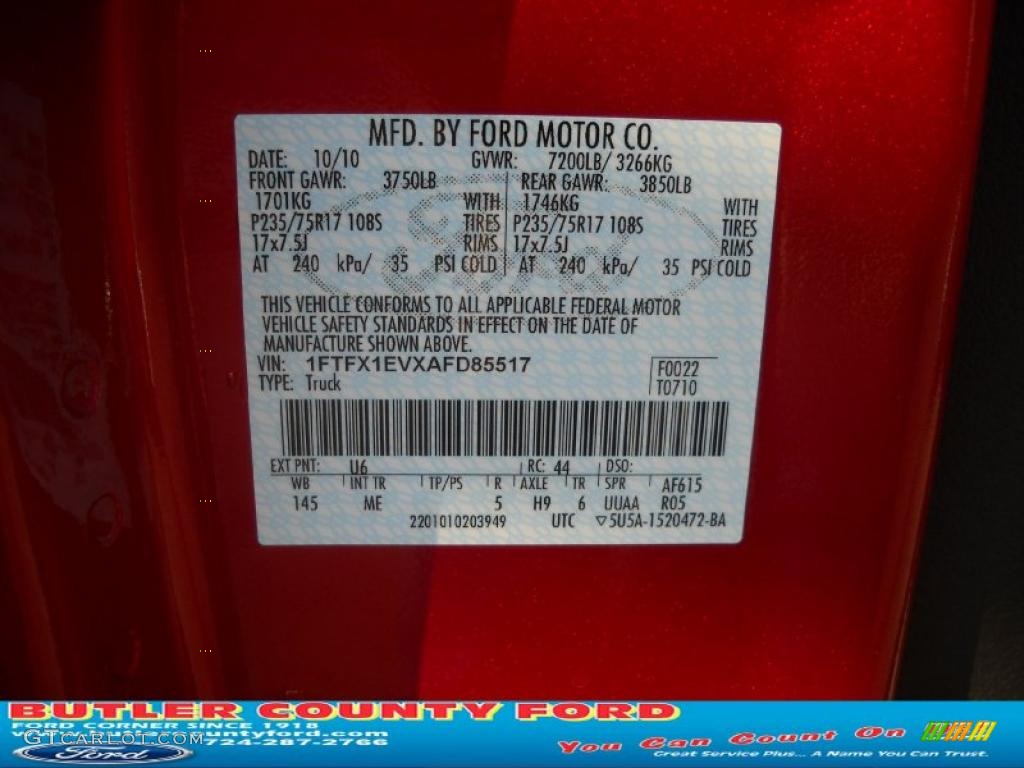2010 F150 XLT SuperCab 4x4 - Red Candy Metallic / Medium Stone photo #10