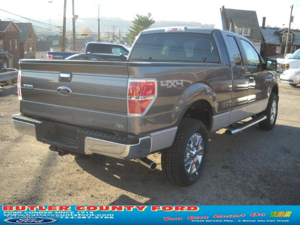 2010 F150 XLT SuperCab 4x4 - Sterling Grey Metallic / Medium Stone photo #3