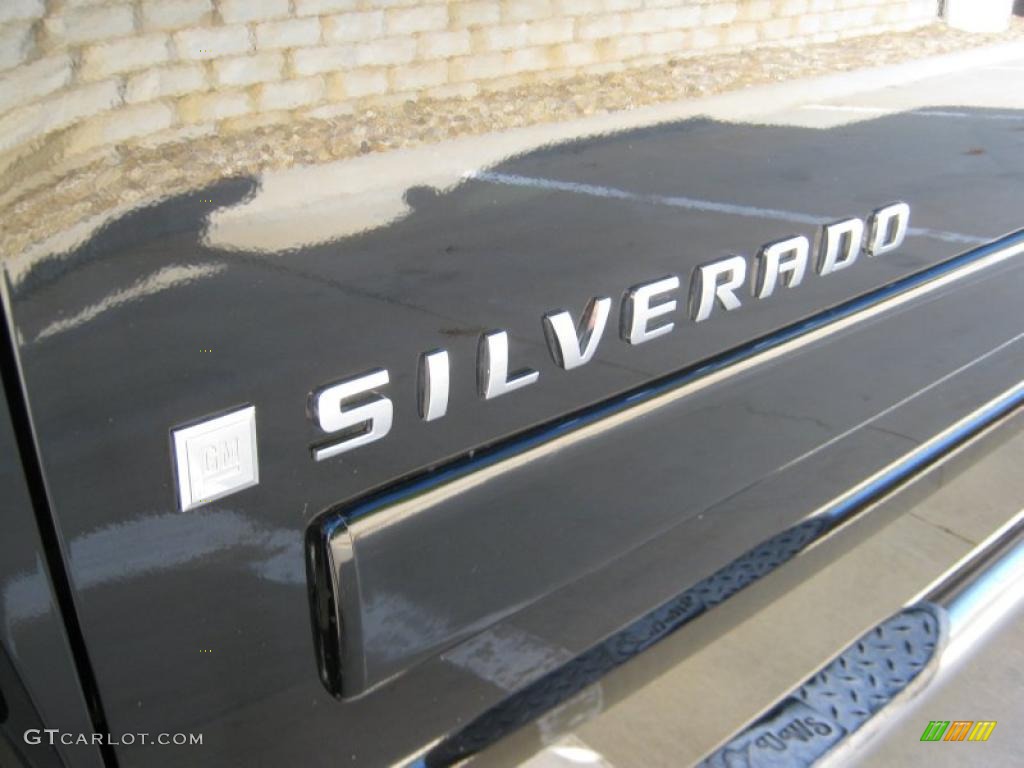 2007 Silverado 1500 LTZ Crew Cab 4x4 - Black / Light Cashmere/Ebony Black photo #48