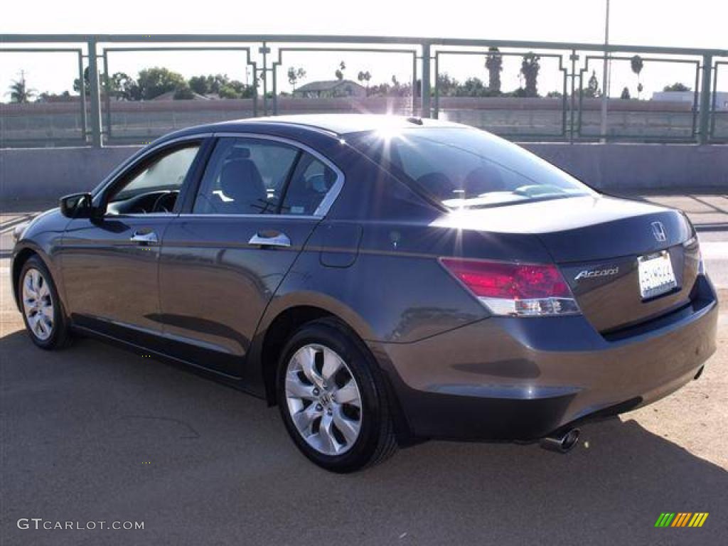 2008 Accord EX-L V6 Sedan - Polished Metal Metallic / Black photo #5