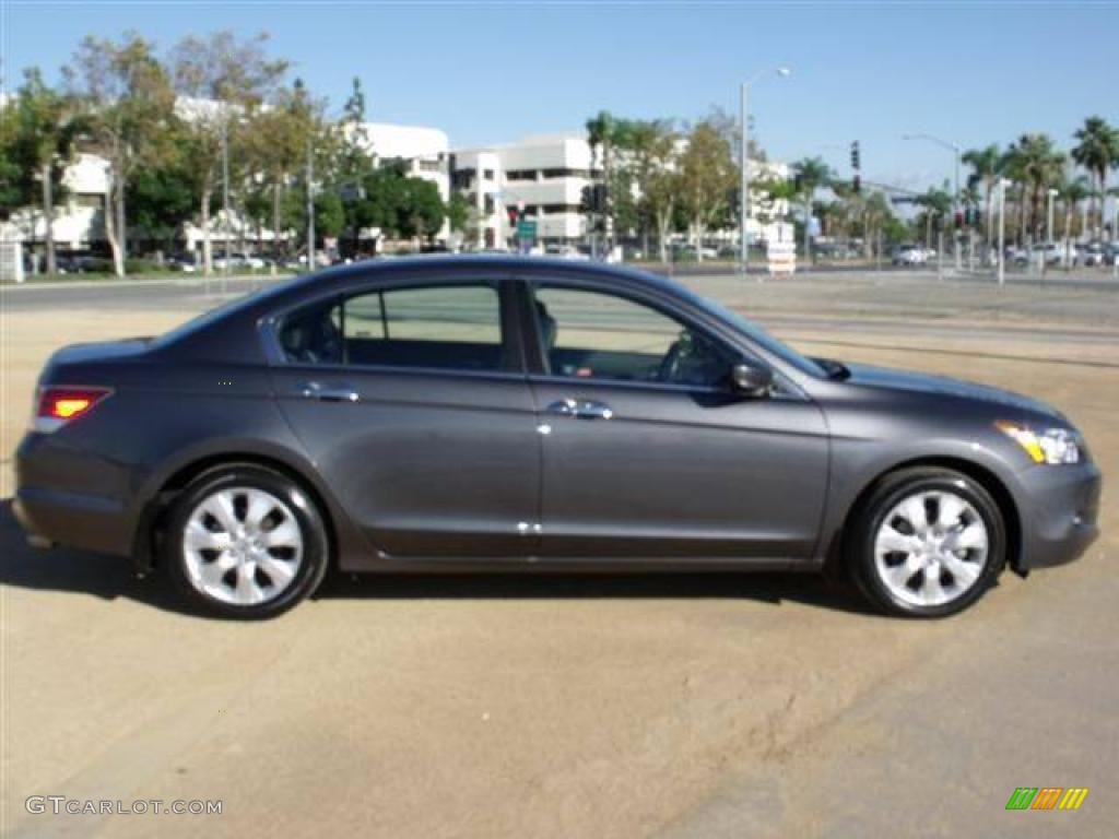 2008 Accord EX-L V6 Sedan - Polished Metal Metallic / Black photo #8