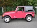 2005 Flame Red Jeep Wrangler X 4x4  photo #3