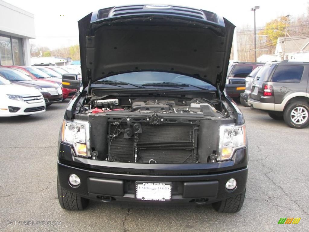 2010 F150 FX4 SuperCab 4x4 - Tuxedo Black / Black photo #10