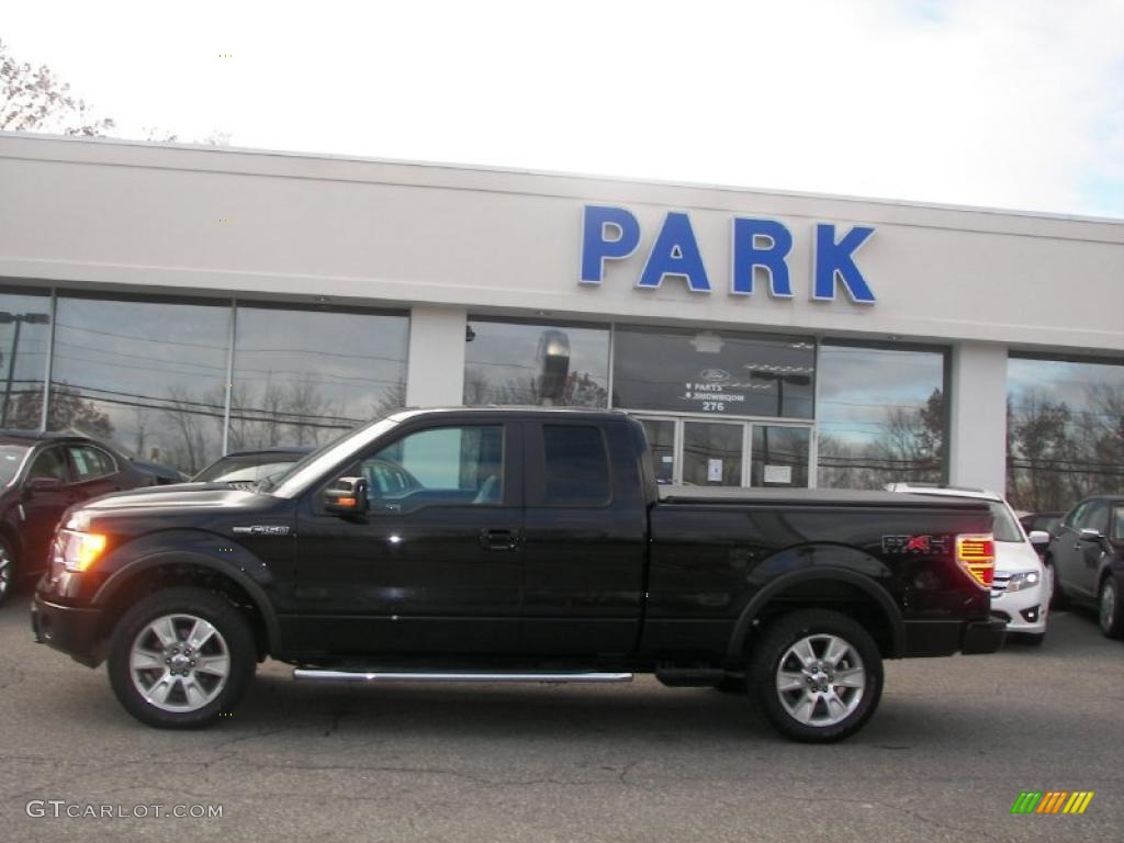2010 F150 FX4 SuperCab 4x4 - Tuxedo Black / Black photo #19