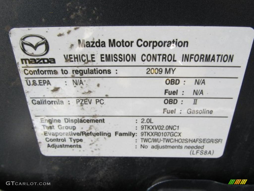 2009 MAZDA3 i Touring Sedan - Metropolitan Gray Mica / Black photo #23