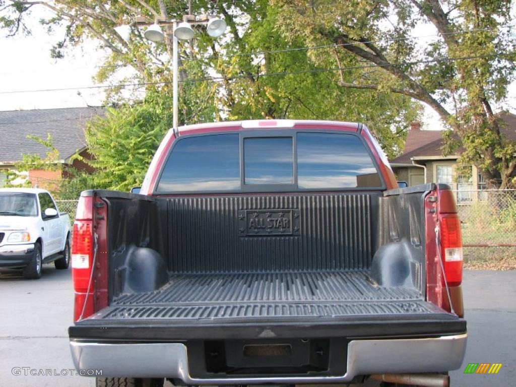 2006 F150 XLT SuperCab 4x4 - Dark Toreador Red Metallic / Medium/Dark Flint photo #6