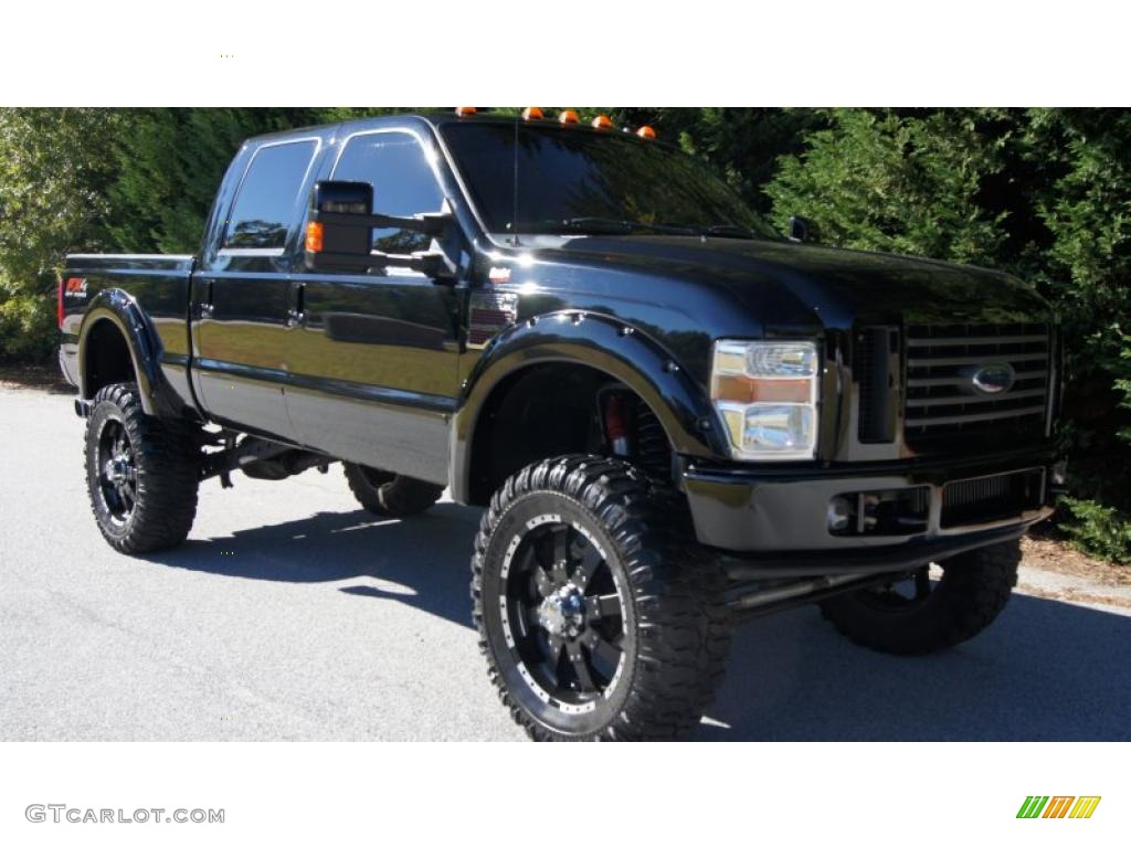 Black 2008 Ford F250 Super Duty FX4 Crew Cab 4x4 Exterior Photo #39582953