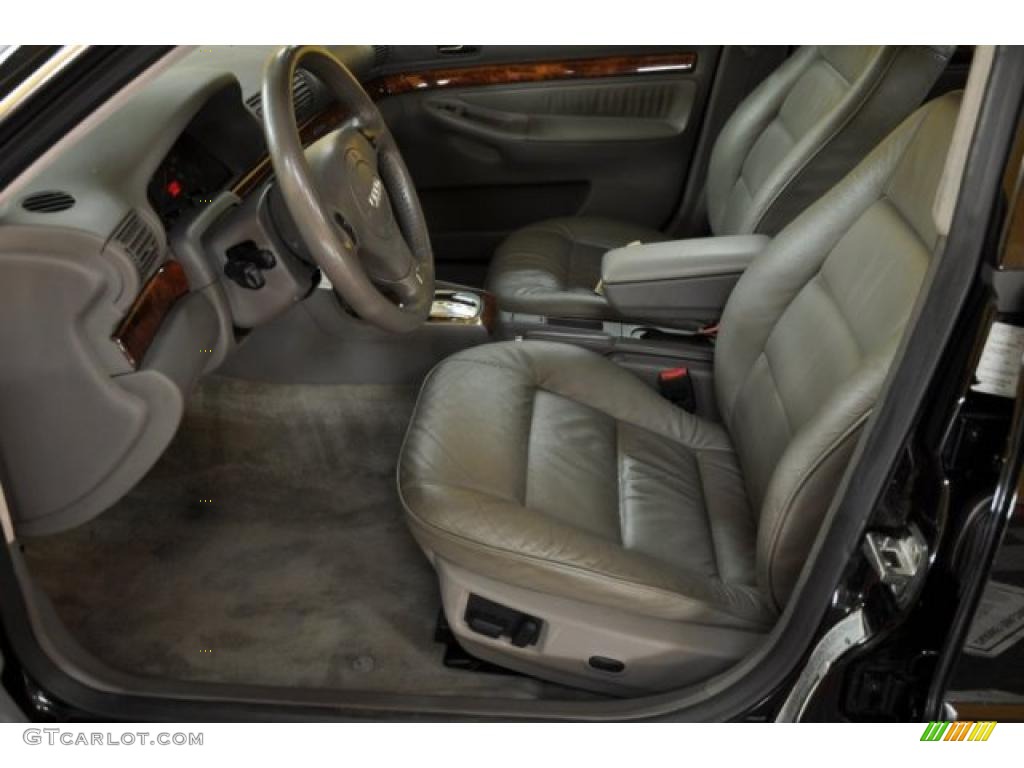 Opal Grey Interior 2001 Audi A4 2.8 quattro Sedan Photo #39584605