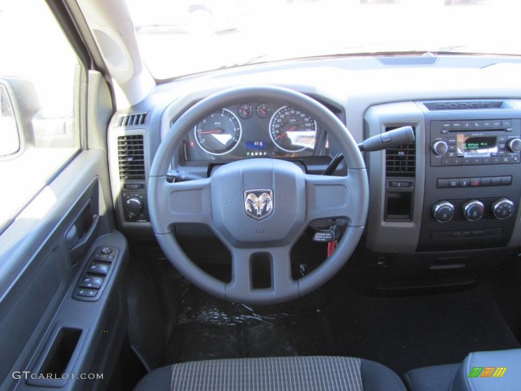 2011 Ram 1500 ST Quad Cab - Bright White / Dark Slate Gray/Medium Graystone photo #15