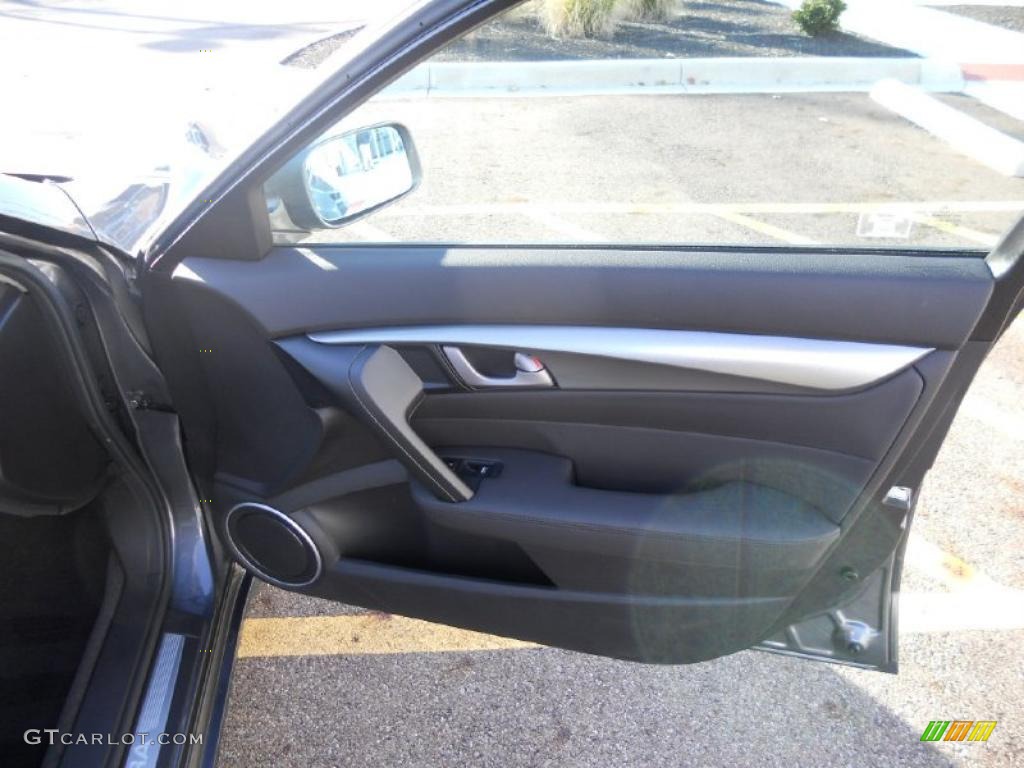 2010 Acura TL 3.5 Ebony Door Panel Photo #39586601