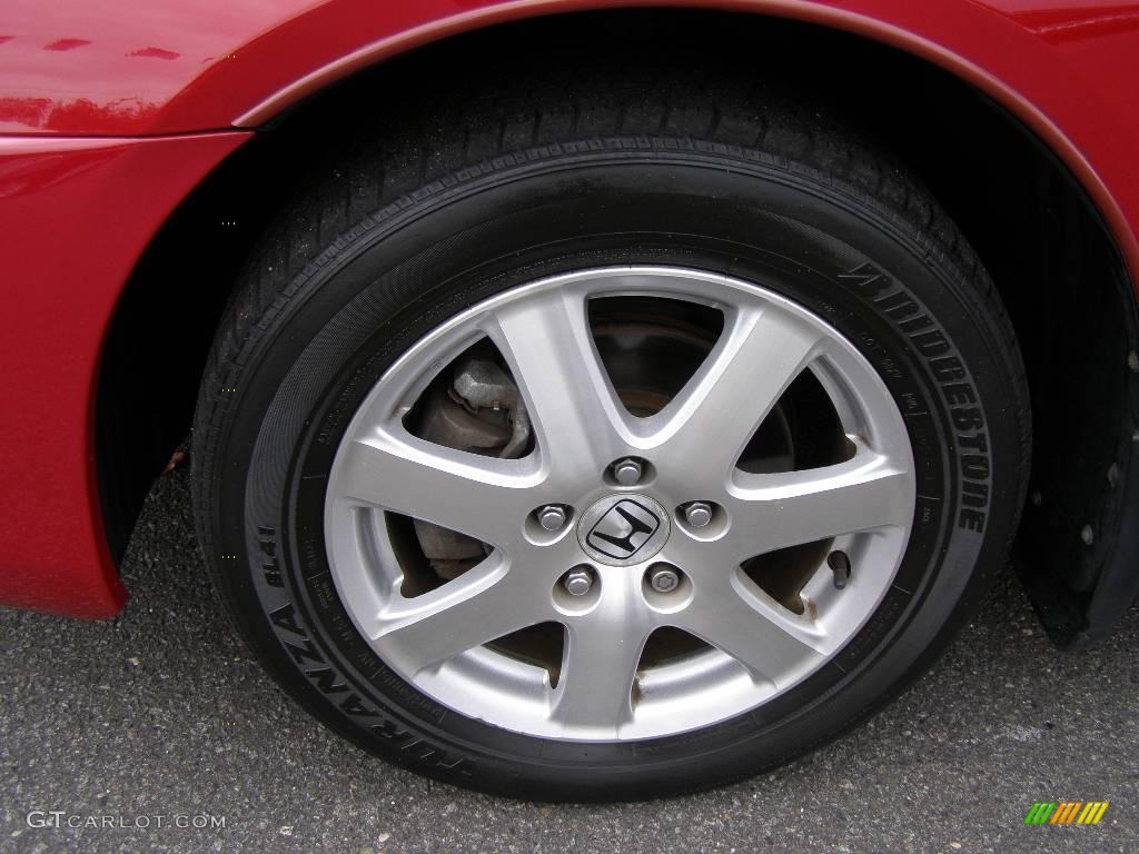 2005 Accord LX V6 Special Edition Coupe - San Marino Red / Ivory photo #13