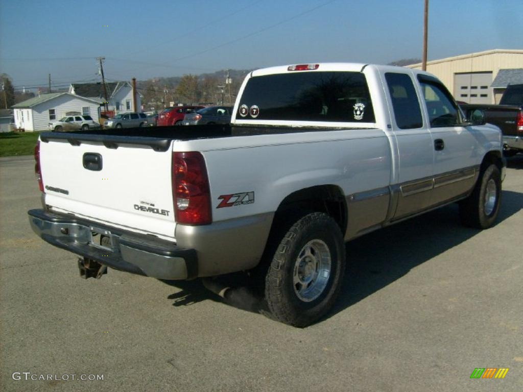 2003 Silverado 1500 Z71 Extended Cab 4x4 - Summit White / Dark Charcoal photo #5