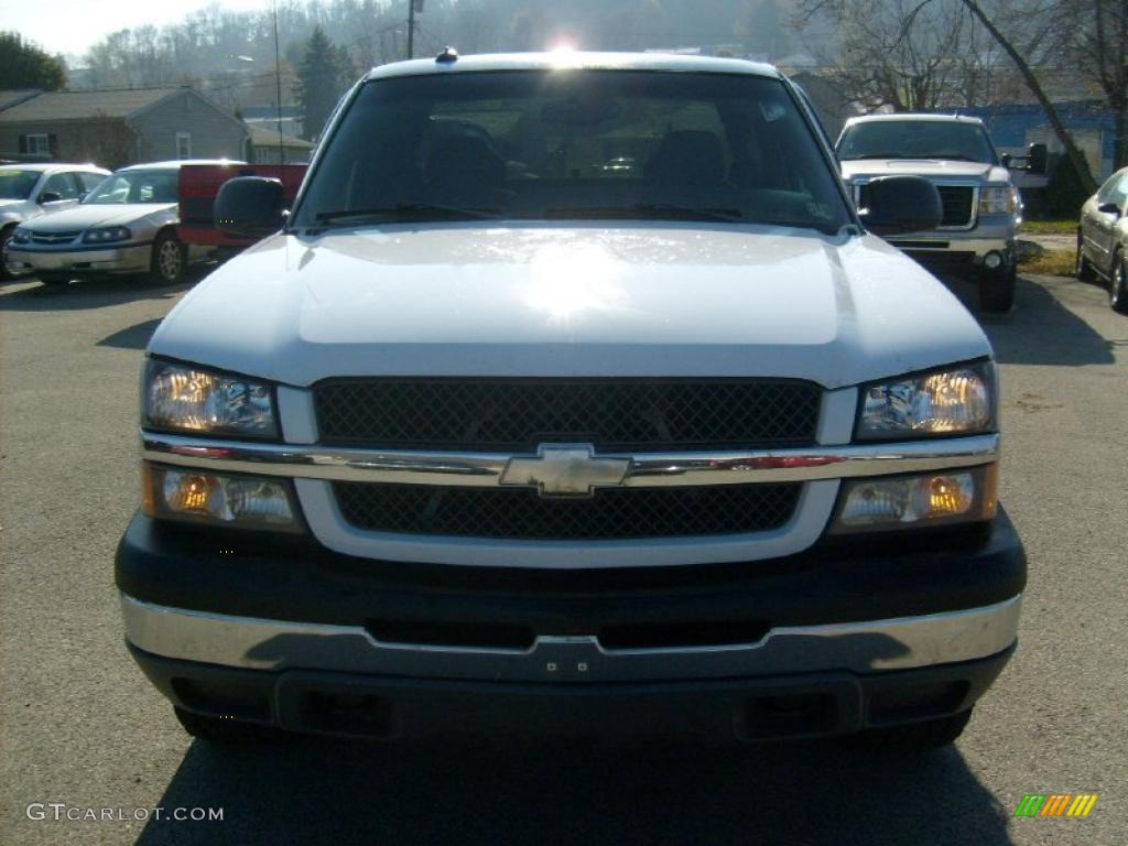 2003 Silverado 1500 Z71 Extended Cab 4x4 - Summit White / Dark Charcoal photo #8