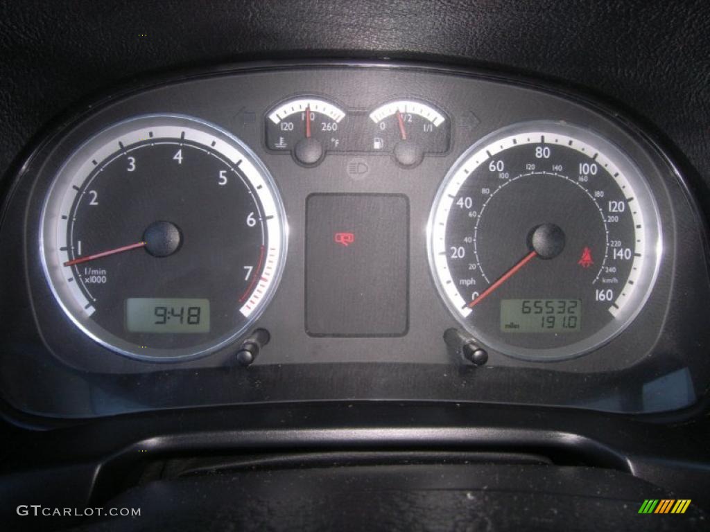 2004 Volkswagen Jetta GLS Sedan Gauges Photo #39592641