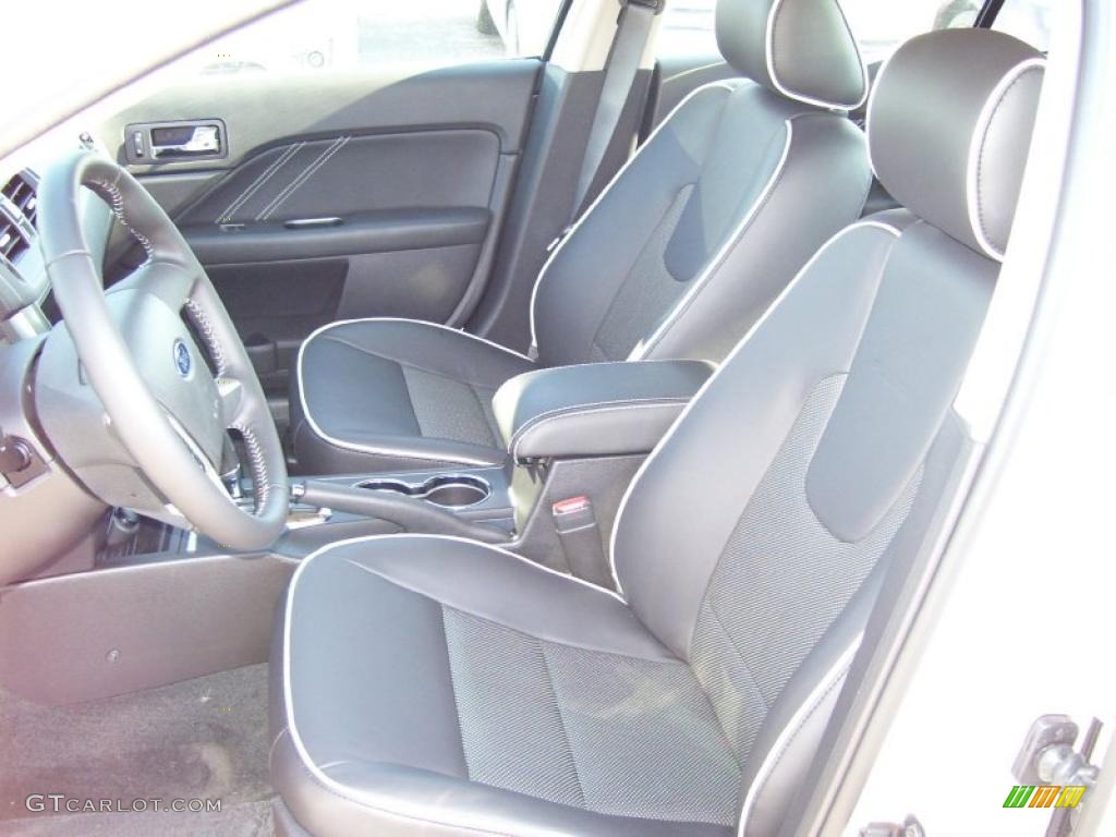 2011 Fusion SEL V6 - White Suede / Charcoal Black photo #14
