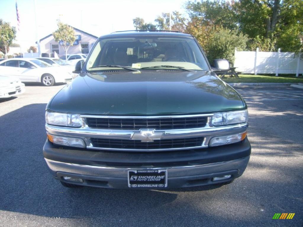 2004 Suburban 1500 LT - Dark Green Metallic / Tan/Neutral photo #14