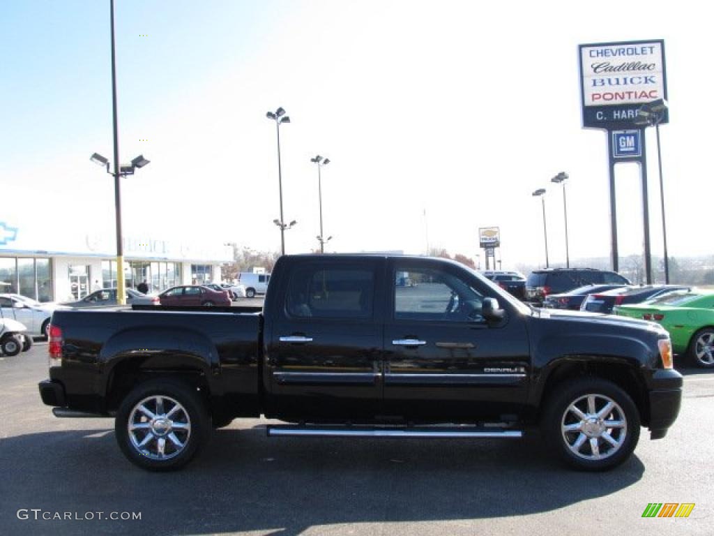 2008 Sierra 1500 Denali Crew Cab AWD - Onyx Black / Ebony photo #2