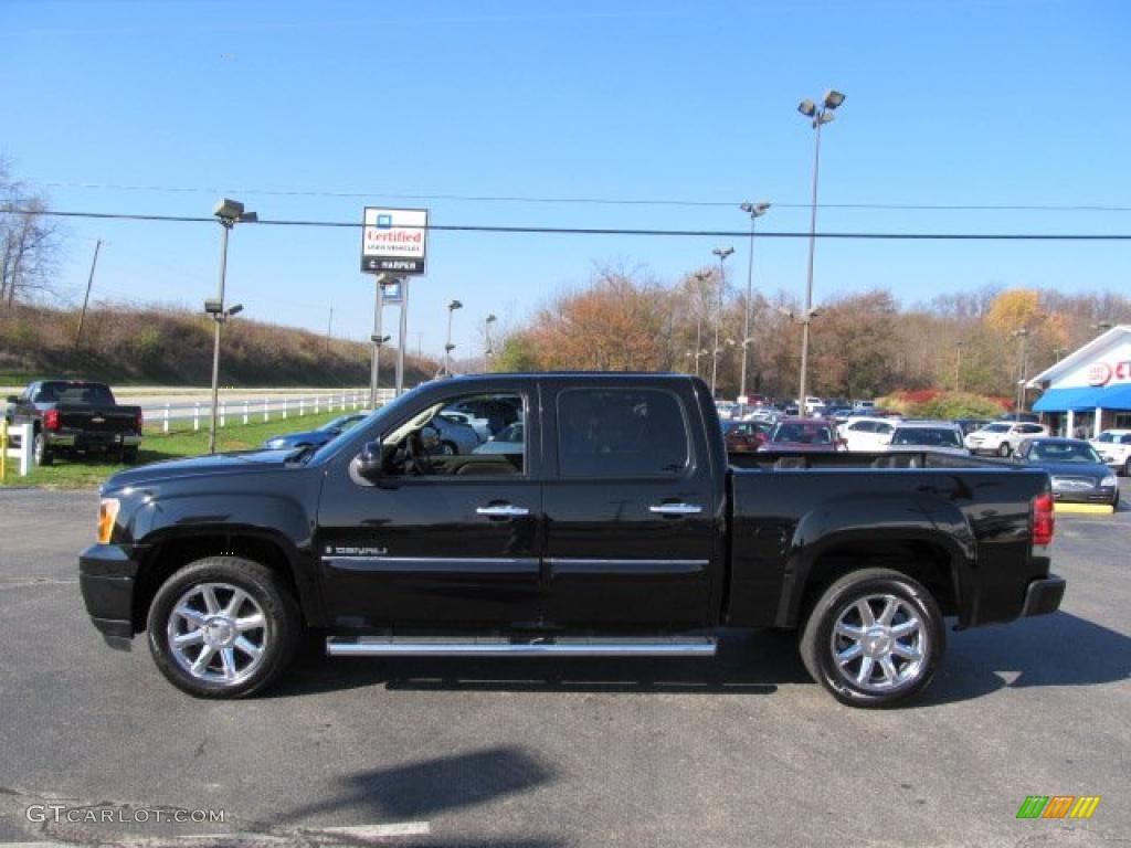 2008 Sierra 1500 Denali Crew Cab AWD - Onyx Black / Ebony photo #6