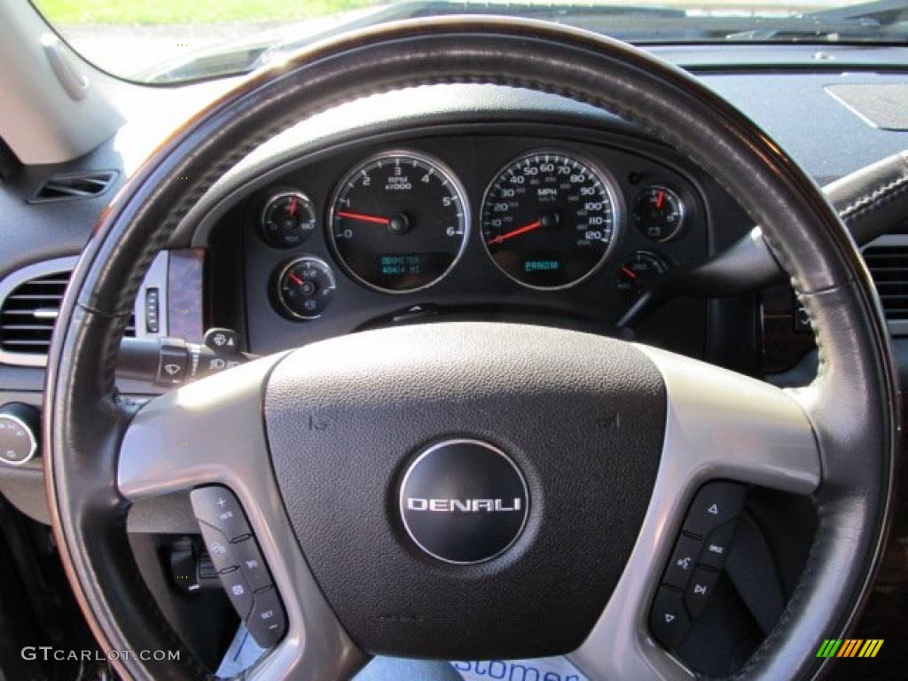 2008 Sierra 1500 Denali Crew Cab AWD - Onyx Black / Ebony photo #17