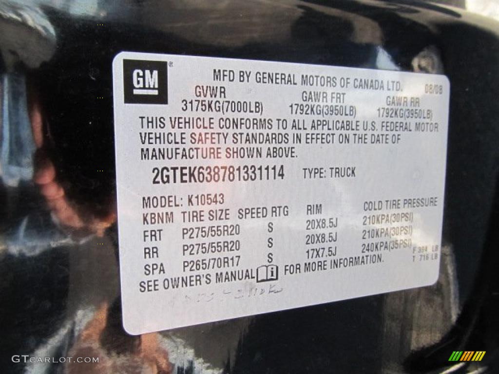 2008 Sierra 1500 Denali Crew Cab AWD - Onyx Black / Ebony photo #23