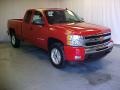 2011 Victory Red Chevrolet Silverado 1500 LT Extended Cab 4x4  photo #1