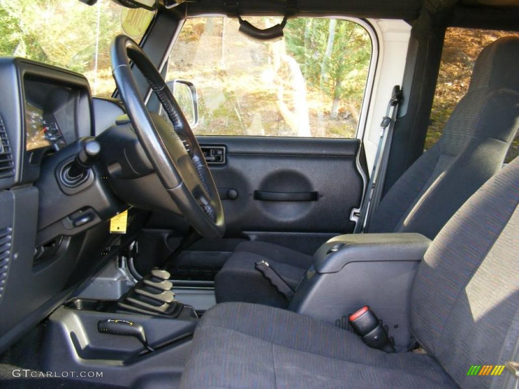 Dark Slate Gray Interior 2003 Jeep Wrangler Rubicon 4x4 Photo #39599213