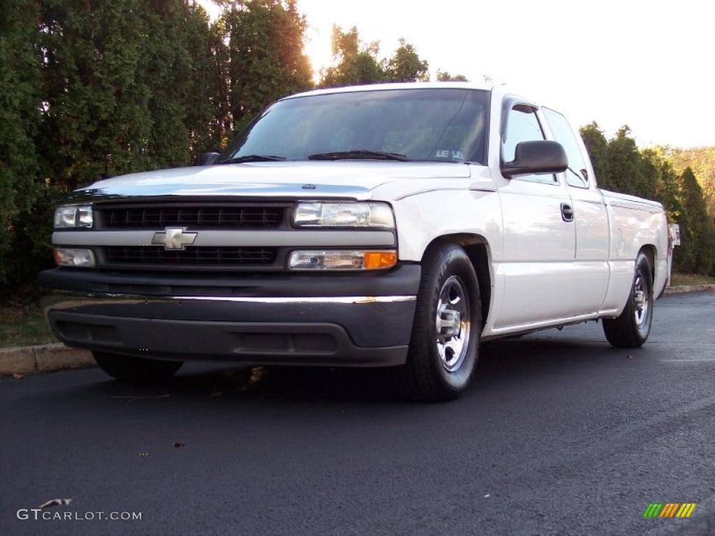 2002 Silverado 1500 LT Extended Cab - Summit White / Graphite Gray photo #1
