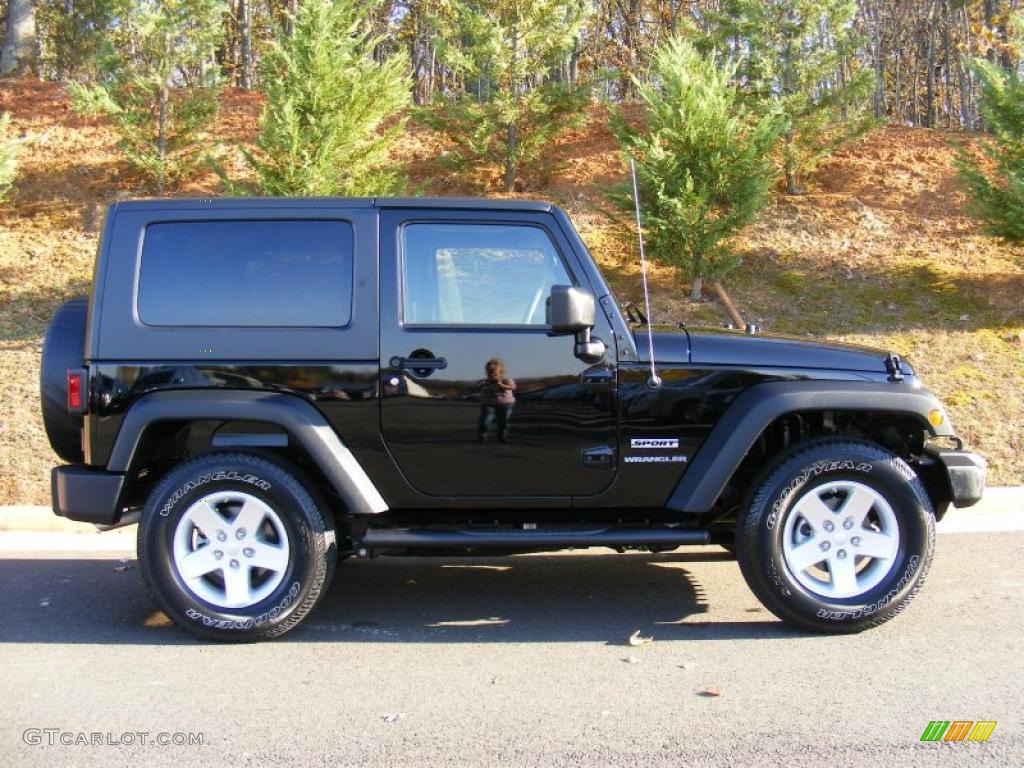 Black 2010 Jeep Wrangler Sport 4x4 Exterior Photo #39599406