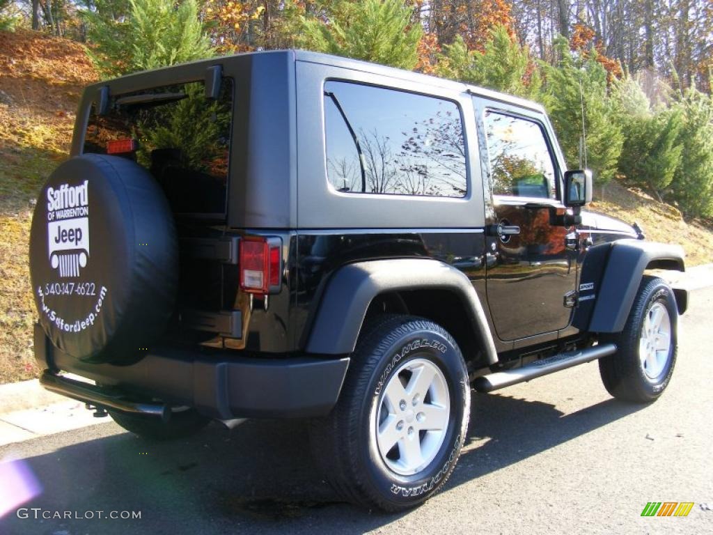 Black 2010 Jeep Wrangler Sport 4x4 Exterior Photo #39599425