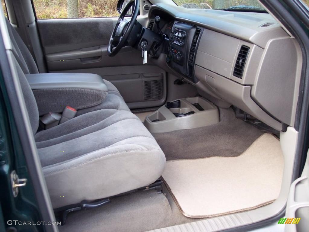 2001 Dakota SLT Quad Cab 4x4 - Forest Green Pearl / Dark Slate Gray photo #38