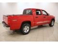 2008 Flame Red Dodge Dakota Laramie Crew Cab 4x4  photo #7