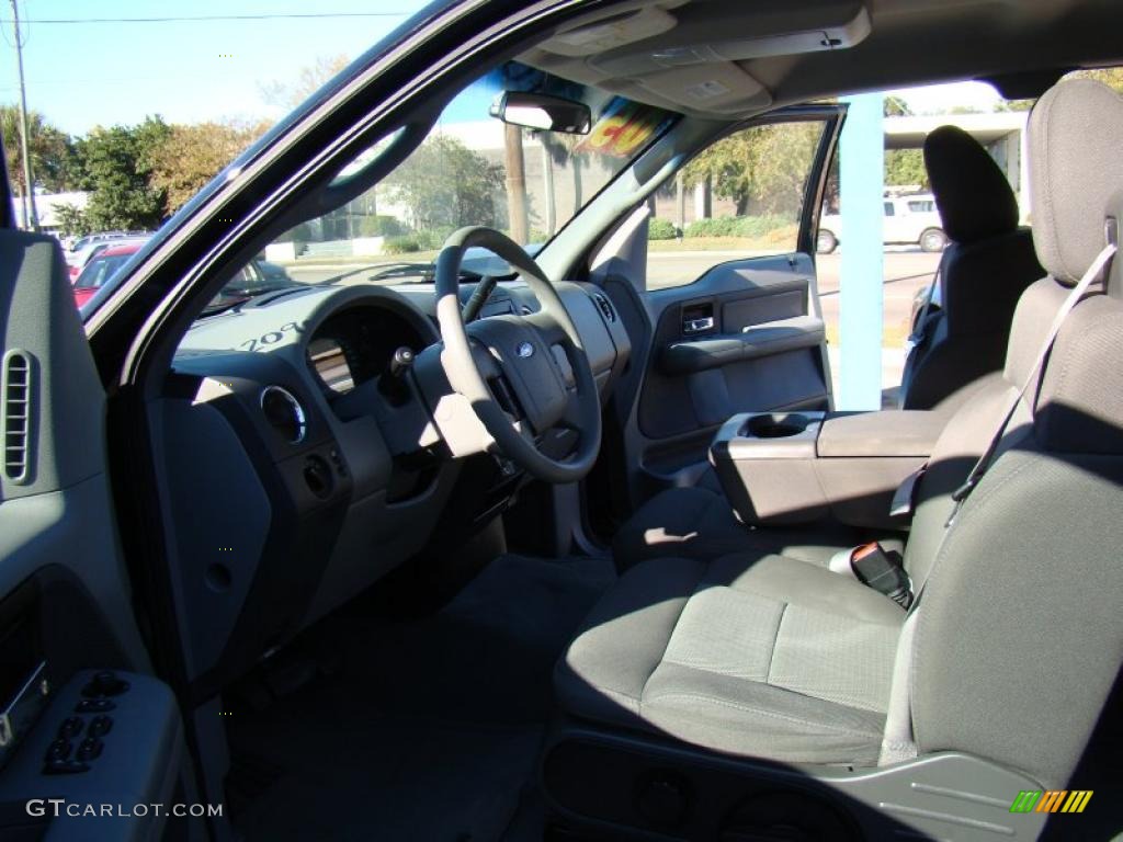 2005 F150 XLT SuperCab 4x4 - Black / Medium Flint/Dark Flint Grey photo #9