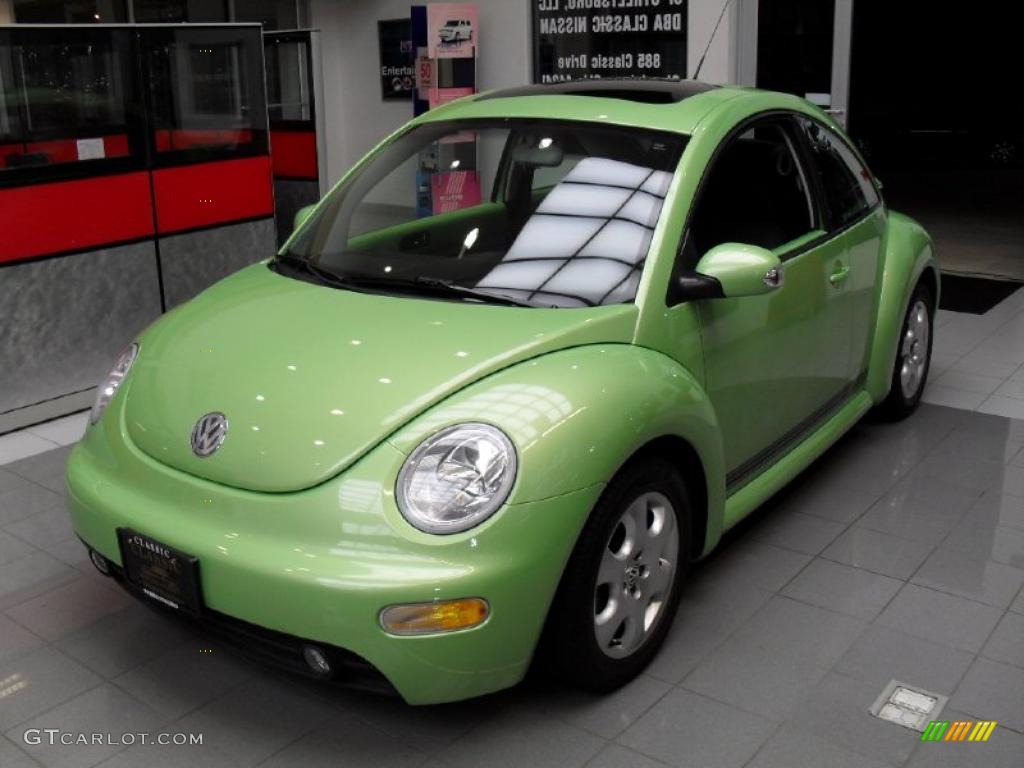2003 New Beetle GLS Coupe - Cyber Green Metallic / Grey photo #1