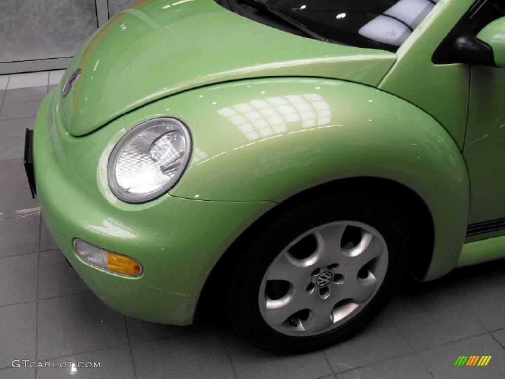 2003 New Beetle GLS Coupe - Cyber Green Metallic / Grey photo #2