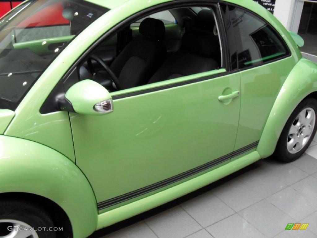 2003 New Beetle GLS Coupe - Cyber Green Metallic / Grey photo #3