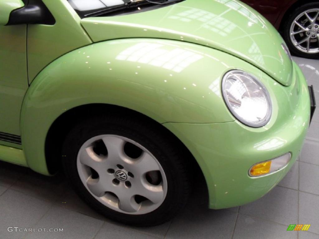 2003 New Beetle GLS Coupe - Cyber Green Metallic / Grey photo #7